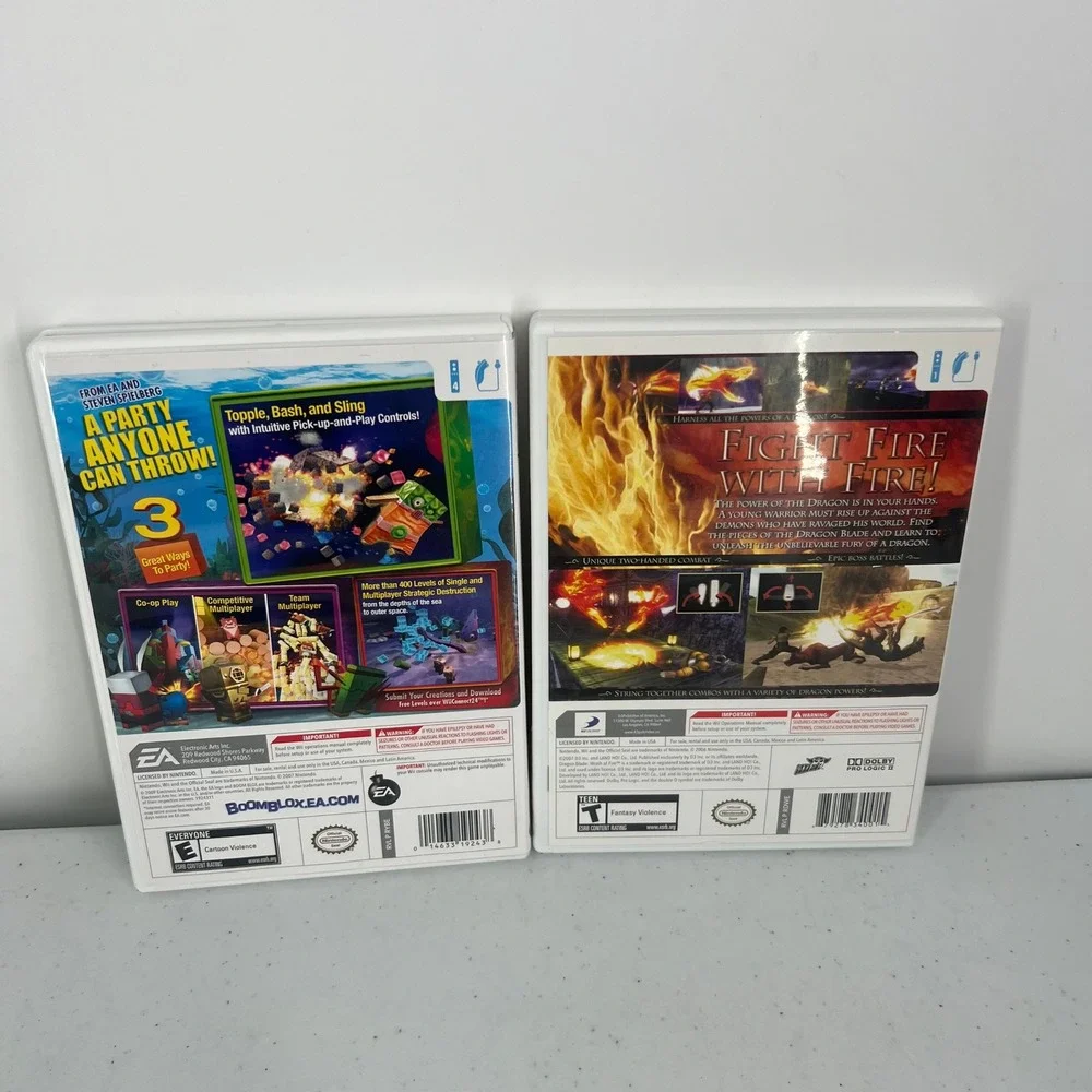 Nintendo Wii 5 Game Bundle Boom Blox Bash Party MySims Racing Speed Racer Dragon - Picture 9 of 10